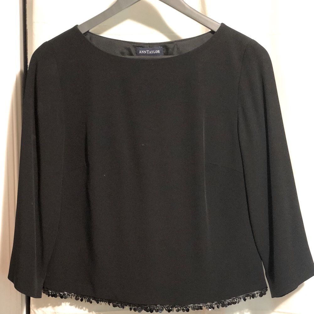 Vintage Ann Taylor boatneck swing blouse